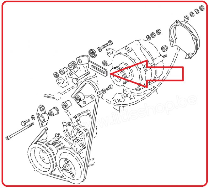 tekening-spanbeugel-alternator-watermerk