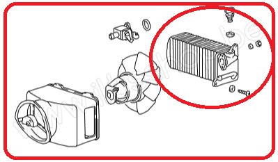 tekening-radiator-verwarmingsunit-watermerk