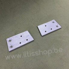 A1067-K2-7 Set voetplaten voorruitscharnieren - nieuw.