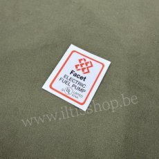 Facet benzinepomp sticker.