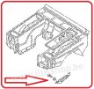 Afschermplaat motor links vooraan - nieuw.