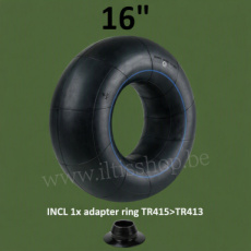 Binnenband 16" incl adapterring - nieuw.