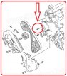 A0770(incl.moer+rond)-K4-3 Tapeinde spanrol distributieriem - nieuw.