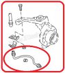 Rear brake cylinder brake line - new.